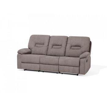 Canapea recliner Bergen, 3 locuri, taupe/ bej