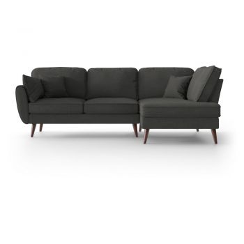 Colțar cu șezlong pe partea dreaptă, My Pop Design Auteuil, gri antracit Colțar cu șezlong pe partea dreaptă, My Pop Design Auteuil, gri antracit