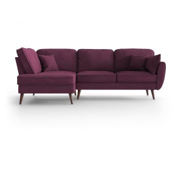 Colțar cu șezlong pe partea stângă, My Pop Design Auteuil, mov Colțar cu șezlong pe partea stângă, My Pop Design Auteuil, mov