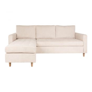 Colțar reversibil cu husă din reiat House Nordic Firenze, bej Colțar reversibil cu husă din reiat House Nordic Firenze, bej
