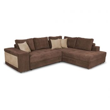 Coltar extensibil dreapta Kult, Karina Dark Brown, 278x218x85 cm - Kult, Maro