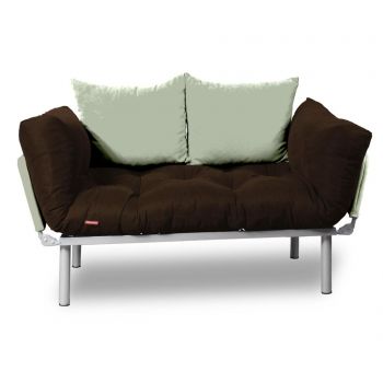 Sofa extensibila Minderim, Relax Brown Cream, maro/crem - Minderim, Maro ieftina