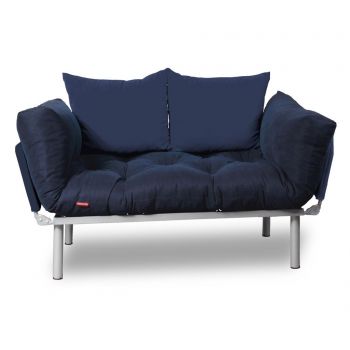 Sofa extensibila Sera Tekstil, Relax Navy Full - SERA TEKSTIL, Albastru
