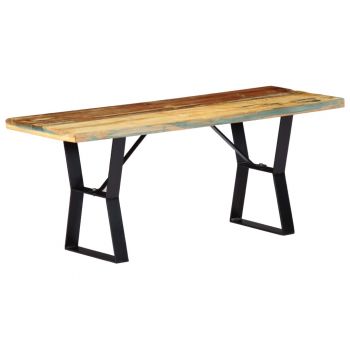 vidaXL Bancă, 110 cm, lemn masiv reciclat ieftina vidaXL Bancă, 110 cm, lemn masiv reciclat ieftina