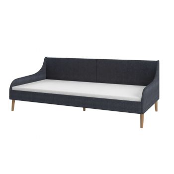 vidaXL Cadru pat de zi canapea, gri închis, material textil ieftina