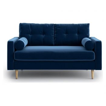 Canapea 2 locuri Optisofa, Esme Navy Blue, 148x92x85 cm - Optisofa, Albastru