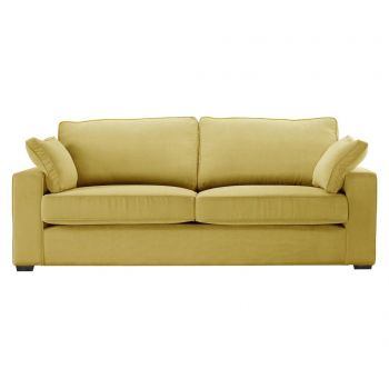 Canapea 3 locuri Jalouse Maison, Serena Yellow, galben, 204x96x90 cm - Jalouse Maison, Galben & Auriu Canapea 3 locuri Jalouse Maison, Serena Yellow, galben, 204x96x90 cm - Jalouse Maison, Galben & Auriu