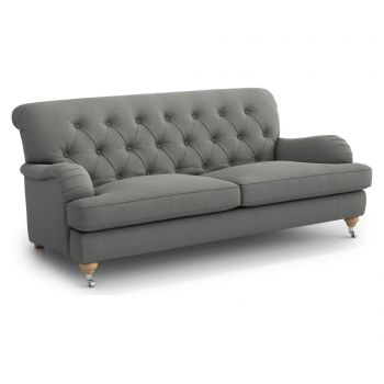 Canapea 3 locuri Optisofa, Silva, 195x104x87 cm - Optisofa, Gri & Argintiu