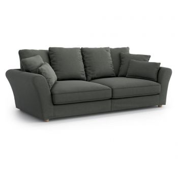 Canapea 4 locuri Optisofa, Adelade Olaf Dark Grey, 262x112x95 cm - Optisofa, Gri & Argintiu