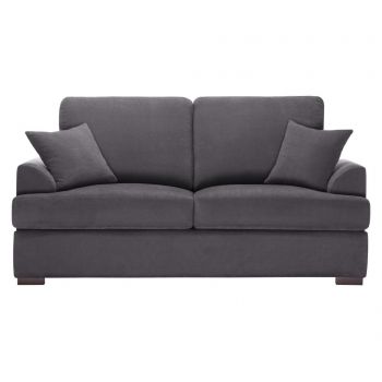 Canapea extensibila 2 locuri Irina Anthracite - Jalouse Maison, Gri & Argintiu Canapea extensibila 2 locuri Irina Anthracite - Jalouse Maison, Gri & Argintiu