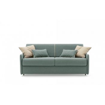 Canapea extensibila 3 locuri, Naxos, l198xA97xH88 cm, tapitata cu Bonnie 847 Filo Bonnie 125, Brate Slim