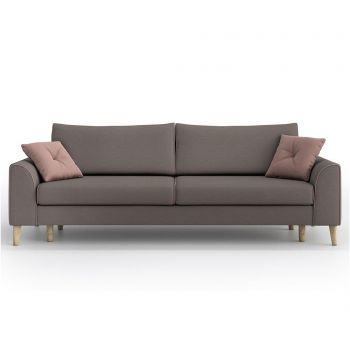 Canapea extensibila 3 locuri William Melva Dark Grey - Optisofa, Gri & Argintiu Canapea extensibila 3 locuri William Melva Dark Grey - Optisofa, Gri & Argintiu