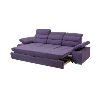 Canapea extensibila cu 3 locuri Junona Pink