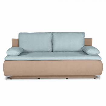 Canapea extensibila, lada de depozitare, topper 7 cm, Loren, Gri