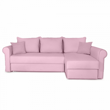 Coltar extensibil, cu 2 lazi de depozitare, Elise, Roz Pudrat