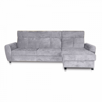 Coltar extensibil, cu lada de depozitare, Trieste, Gri