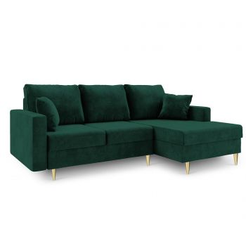 Coltar extensibil dreapta Muguet Bottle Green - Mazzini Sofas