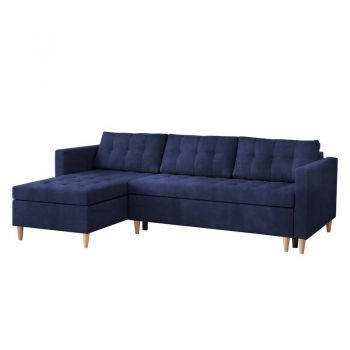 Coltar extensibil Kopenhaga, albastru, 86 x 223 x 135 cm Coltar extensibil Kopenhaga, albastru, 86 x 223 x 135 cm