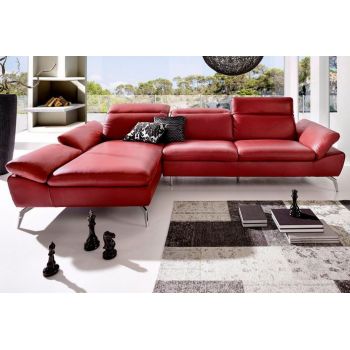 Coltar Longfurn, piele naturala, funcție de inclinare pe o parte și reglare manuală a tetierei, piele naturala Coltar Longfurn, piele naturala, funcție de inclinare pe o parte și reglare manuală a tetierei, piele naturala