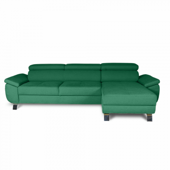 Coltar modular, extensibil, cu peninsula, Aryna, Verde Smarald