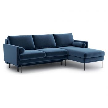 Coltar reversibil extensibil Blanca - Optisofa, Albastru Coltar reversibil extensibil Blanca - Optisofa, Albastru