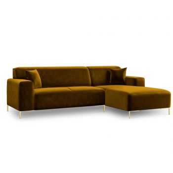 Coltar stanga 4 locuri Modena Gold - COSMOPOLITAN Design, Galben & Auriu Coltar stanga 4 locuri Modena Gold - COSMOPOLITAN Design, Galben & Auriu