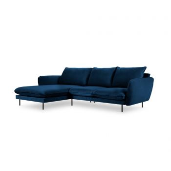 Coltar stanga Cosmopolitan Design, Vienna Royal Blue, 255x170x95 cm - COSMOPOLITAN Design, Albastru