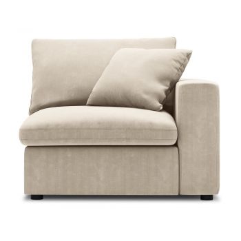 Modul cu tapițerie din catifea pentru canapea colț de dreapta Windsor & Co Sofas Galaxy, bej