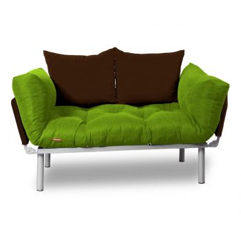 Sofa extensibila Sera Tekstil, Relax Green Brown - SERA TEKSTIL, Maro