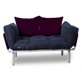 Sofa extensibila Sera Tekstil, Relax Navy Plum, albastru navy/mov - SERA TEKSTIL, Albastru ieftina Sofa extensibila Sera Tekstil, Relax Navy Plum, albastru navy/mov - SERA TEKSTIL, Albastru ieftina