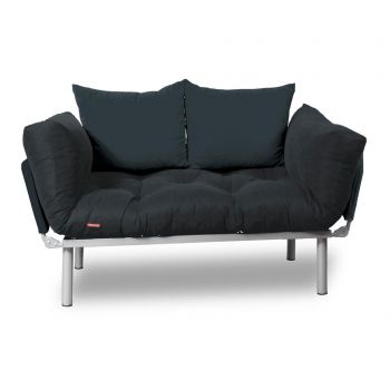 Sofa extensibila Sera Tekstil, Relax Smoked Full - SERA TEKSTIL, Gri & Argintiu