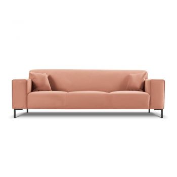 Canapea din catifea Cosmopolitan Design Siena, roz