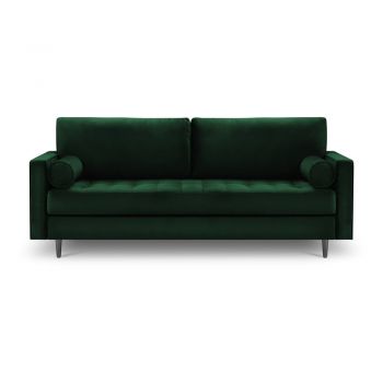 Canapea din catifea Milo Casa Santo, 219 cm, verde