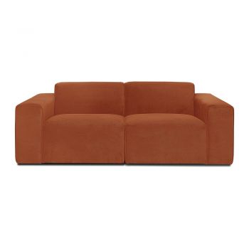 Canapea modulară cu tapițerie din reiat Scandic Sting, roșu