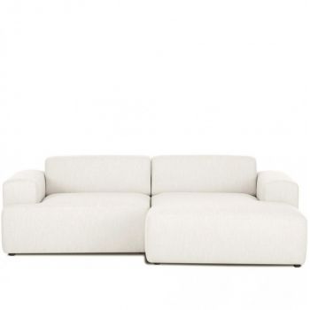 Coltar Melva, 3 locuri, textil, bej, 239 x 75 x 143 cm Coltar Melva, 3 locuri, textil, bej, 239 x 75 x 143 cm