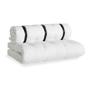 Canapea extensibilă adecvată pentru exterior Karup Design Design OUT™ Buckle Up White, alb