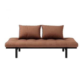 Canapea portocalie/maro 200 cm Pace - Karup Design