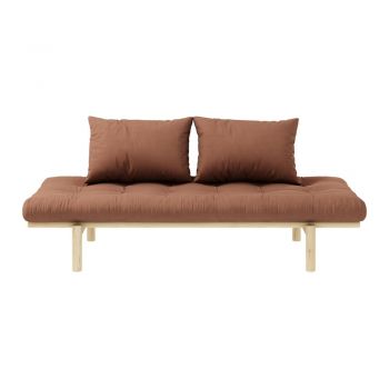 Canapea portocalie/maro 200 cm Pace - Karup Design