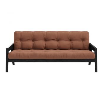 Canapea variabilă Karup Design Grab Black/Clay Brown