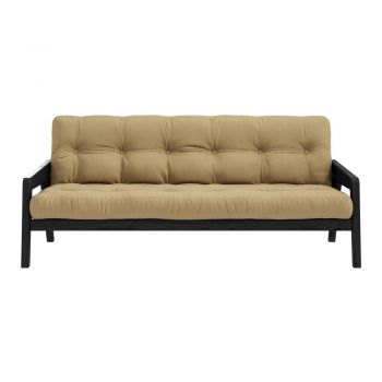 Canapea variabilă Karup Design Grab Black/Wheat Beige