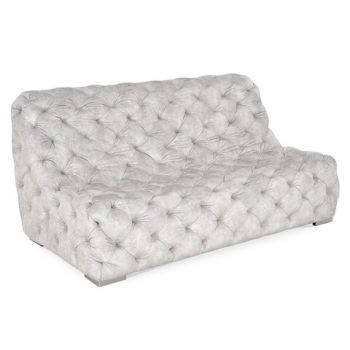 Canapea cu 2 locuri, Siena, 173 x 100 x 85 cm, stofa, gri deschis Canapea cu 2 locuri, Siena, 173 x 100 x 85 cm, stofa, gri deschis