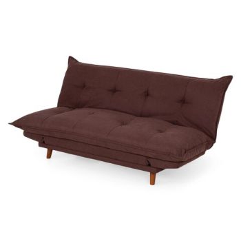 Canapea extensibila cu 3 locuri si cu laterale mobile, Naty, L.191 l.100 H.87, stofa, burgundy Canapea extensibila cu 3 locuri si cu laterale mobile, Naty, L.191 l.100 H.87, stofa, burgundy
