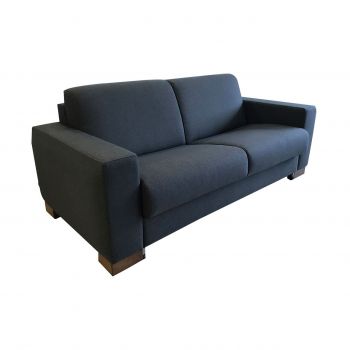 Canapea extensibila Kansas, Ndesign, 3 locuri, 200x98x98 cm, lemn, negru