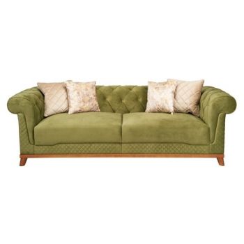 Canapea fixa Lima Spring, Heinner, 3 locuri, 232x92x72 cm, stofa