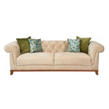Canapea fixa Lima Summer, Heinner, 3 locuri, 232x92x72 cm, stofa