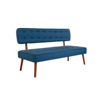 Canapea fixa Westwood Loveseat, Zeon, 2 locuri, 140x64x78 cm, lemn, albastru inchis ieftina