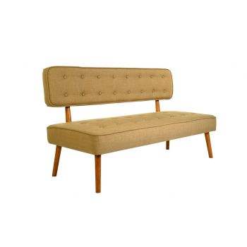 Canapea fixa Westwood Loveseat, Zeon, 2 locuri, 140x64x78 cm, lemn, ciocolatiu ieftina