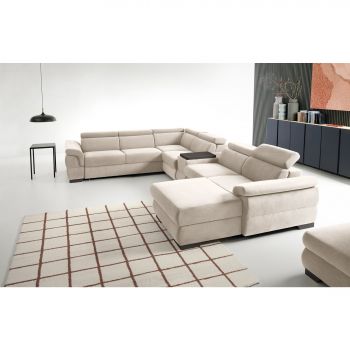 Coltar Bolzano, 383x270x175x80x95 cm, Stofa Perfect Harmony 02 la reducere