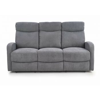 Canapea cu Recliner Oakland 3L Gri la reducere