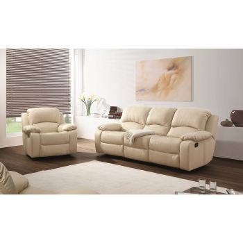 Set Recliner - Canapea cu un Fotoliu Opera - Piele Naturala